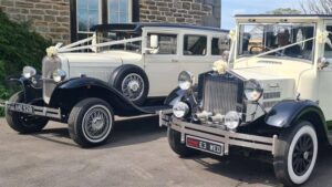 Large Vintage Pair Bramwith & Imperial Wedding Car