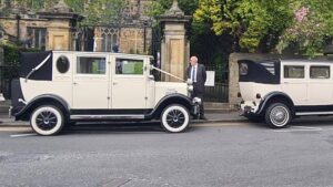 Large Vintage Pair Bramwith & Imperial Wedding Car