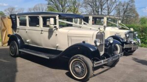 Large Vintage Pair Bramwith & Imperial Wedding Car